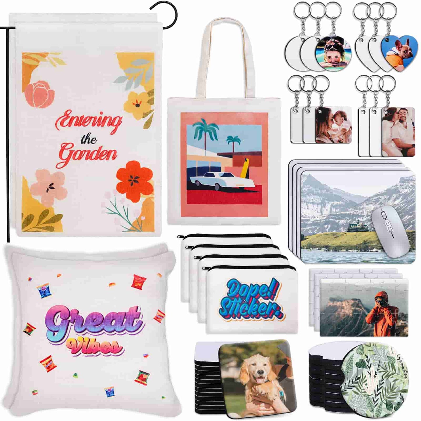 76Pcs Sublimation Blanks Products