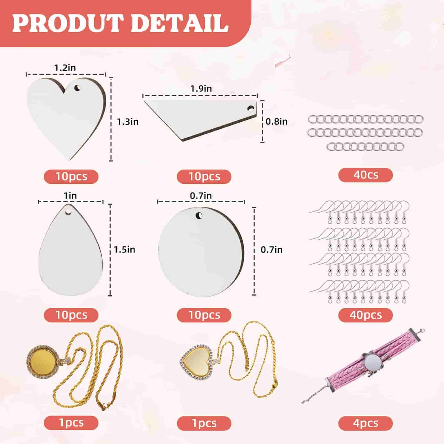 Sublimation Blanks Jewelry Kit