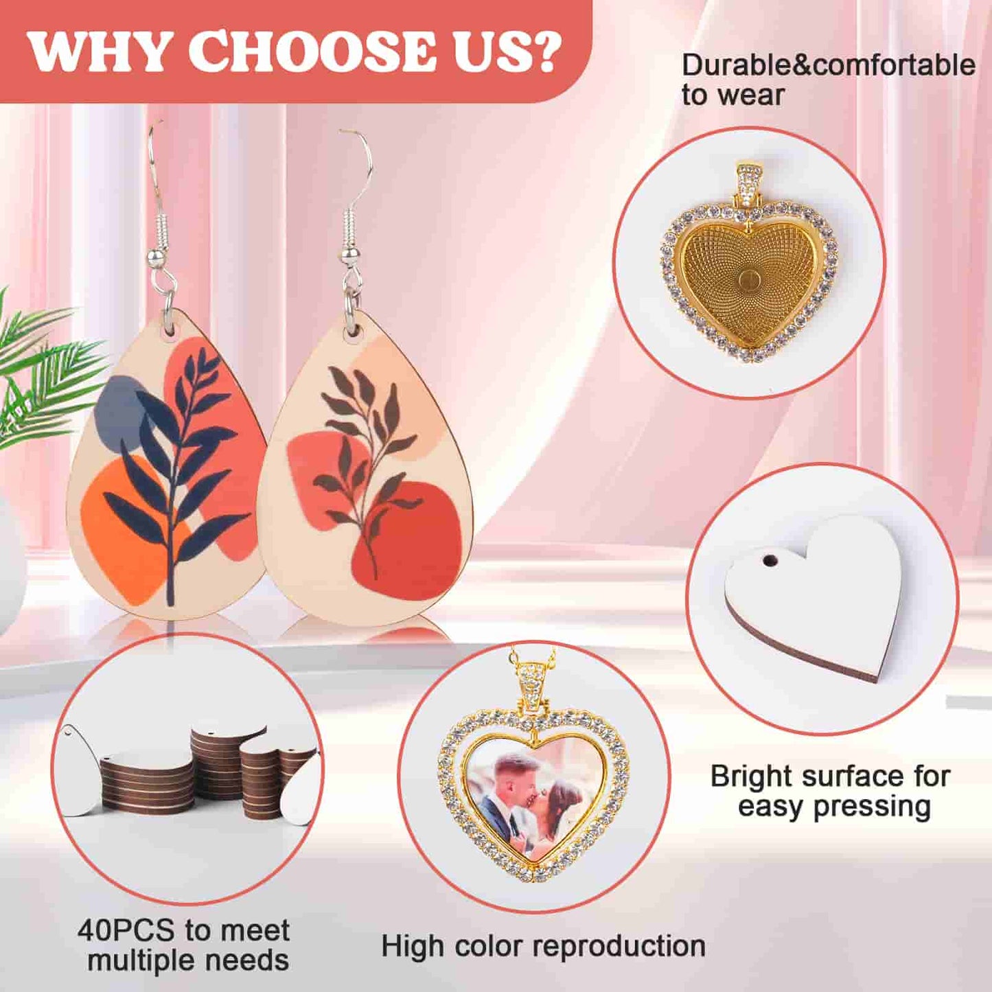 Sublimation Blanks Jewelry Kit