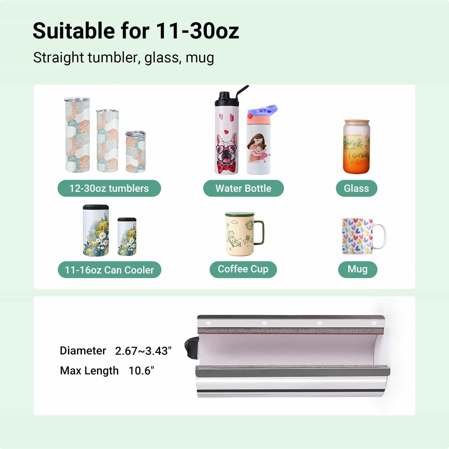 Tumbler Heat Press Machine for 11-30oz