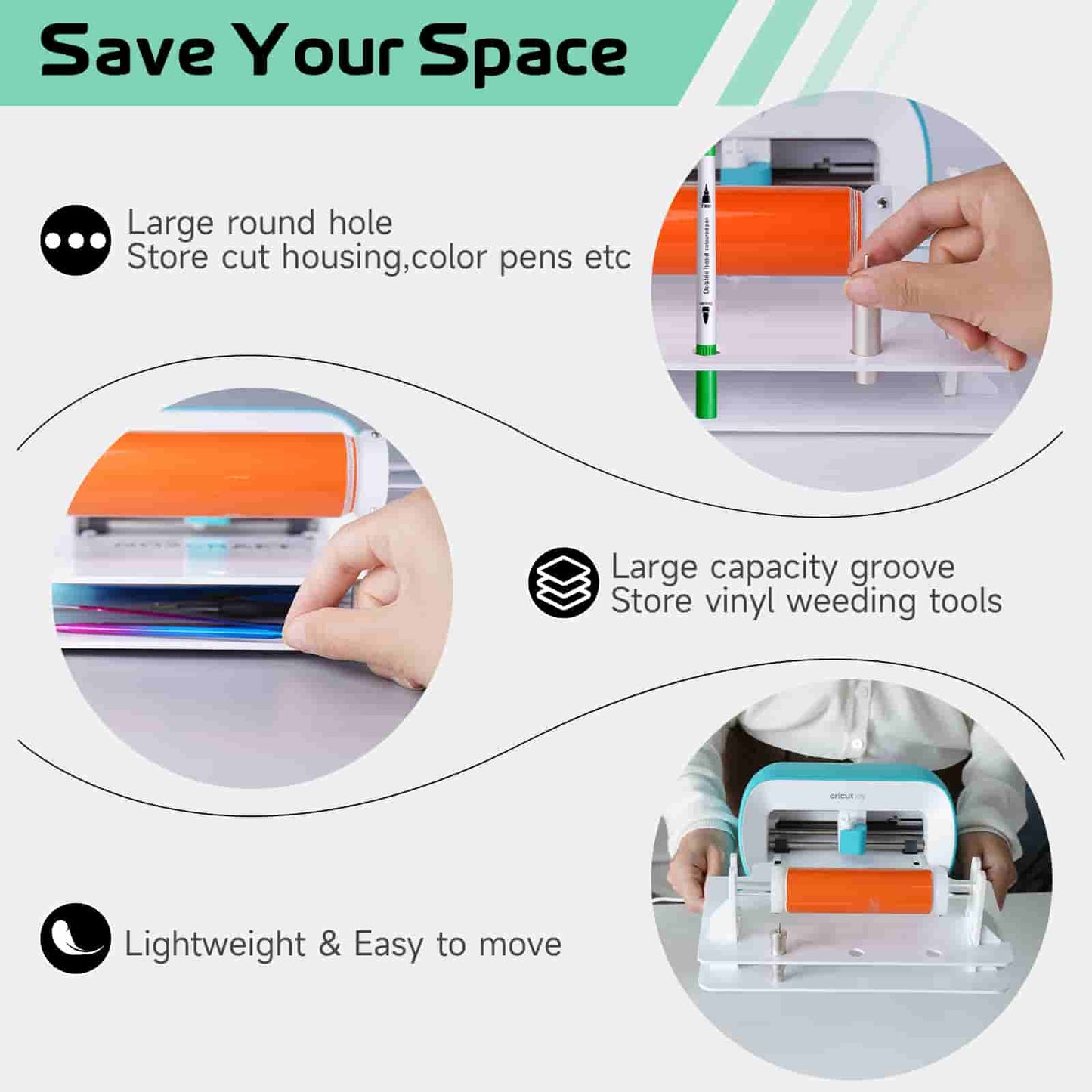 Vinyl Roll Holder for Cricut Joy